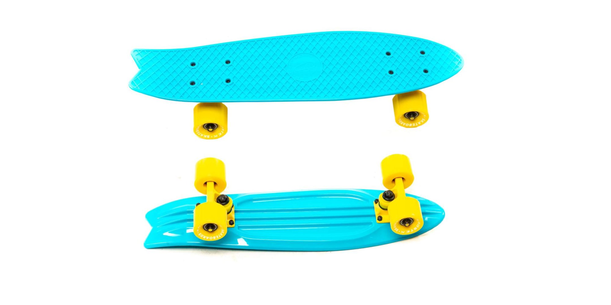 Скейтборд KROSTEK 22" пластик PC22 №11 / BLUE / YELOW